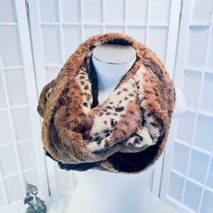 Faux Fur Reversable Infinity Scarf